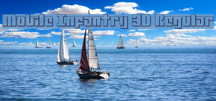 Mobile Infantry 3D Regular Font examples