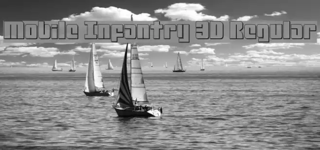 Mobile Infantry 3D Regular خط examples