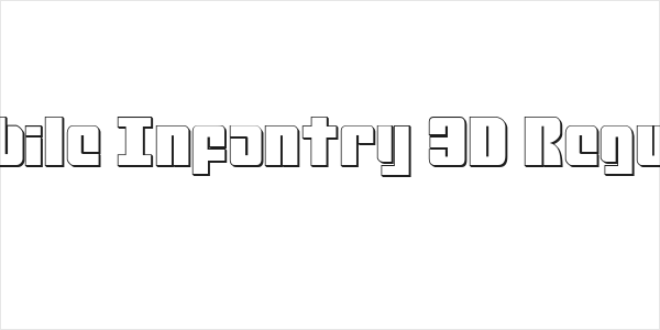 Mobile Infantry 3D Regular Logo