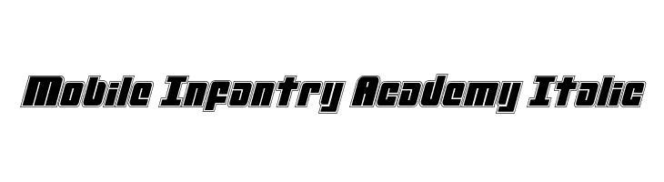 Mobile Infantry Academy Italic  لخطوط تنزيل