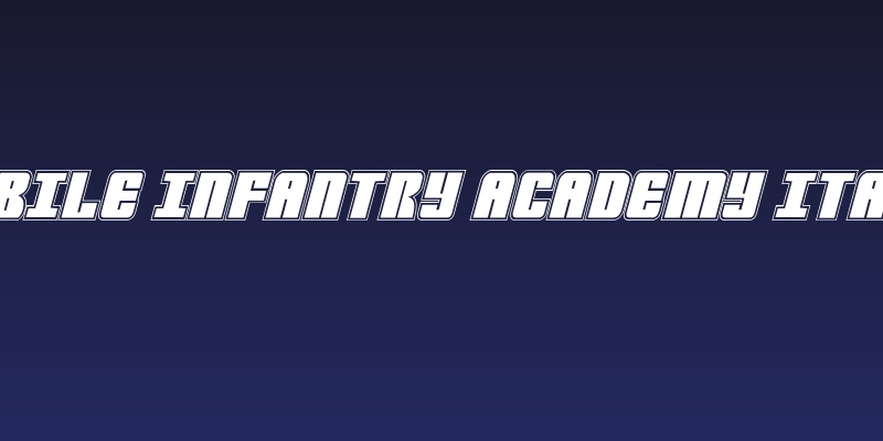 Mobile Infantry Academy Italic Social Header
