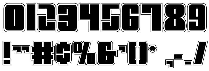 Mobile Infantry Academy Regular Font OTHER CHARS