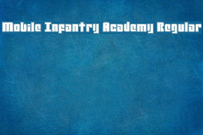 Mobile Infantry Academy Regular Font examples