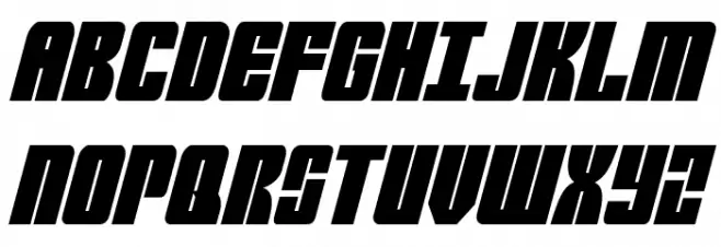 Mobile Infantry Condensed Italic خط أحرف كبيرة