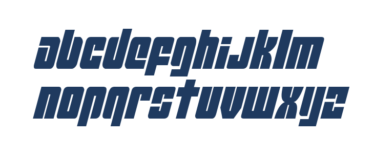 Mobile Infantry Condensed Italic Lowercase