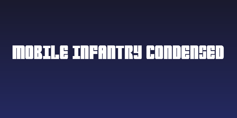 Mobile Infantry Condensed Social Header