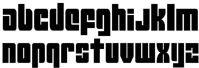 Mobile Infantry Condensed Font LOWERCASE