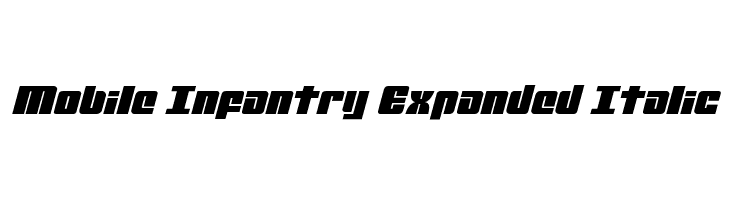 Mobile Infantry Expanded Italic  नि: शुल्क फ़ॉन्ट्स डाउनलोड