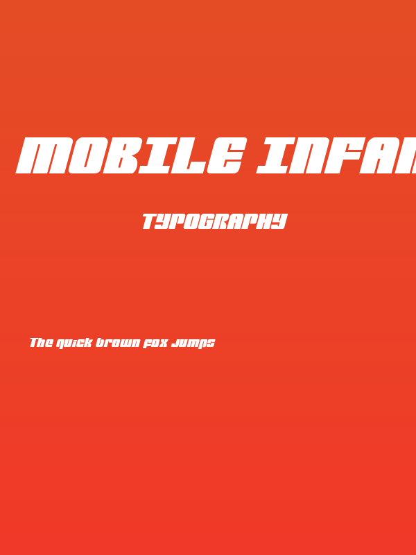 Mobile Infantry Expanded Italic Poster