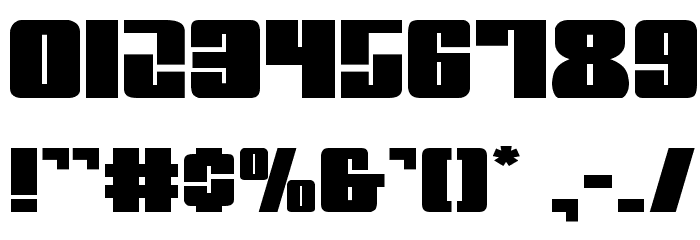 Mobile Infantry Expanded Font OTHER CHARS