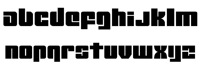 Mobile Infantry Expanded Font LOWERCASE