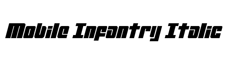 Mobile Infantry Italic  नि: शुल्क फ़ॉन्ट्स डाउनलोड