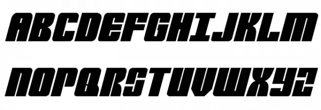 Mobile Infantry Italic Polices MAJUSCULES