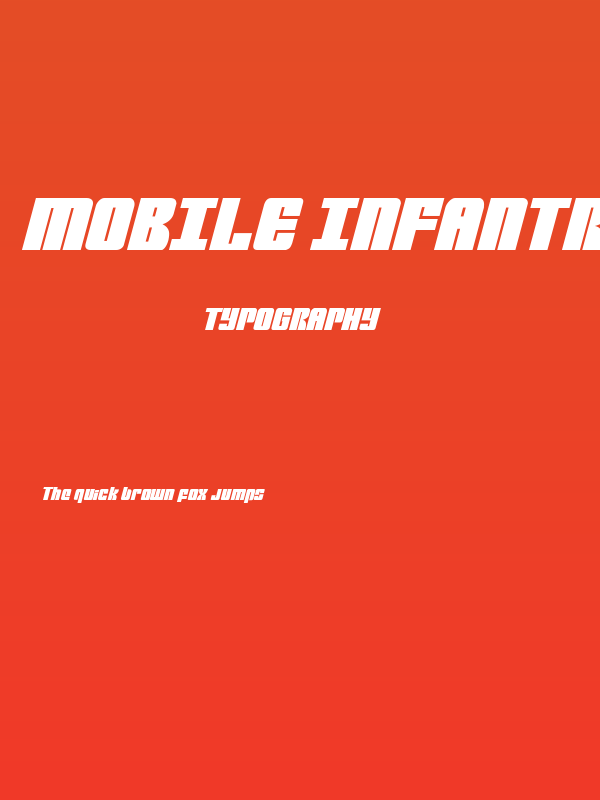 Mobile Infantry Italic Poster