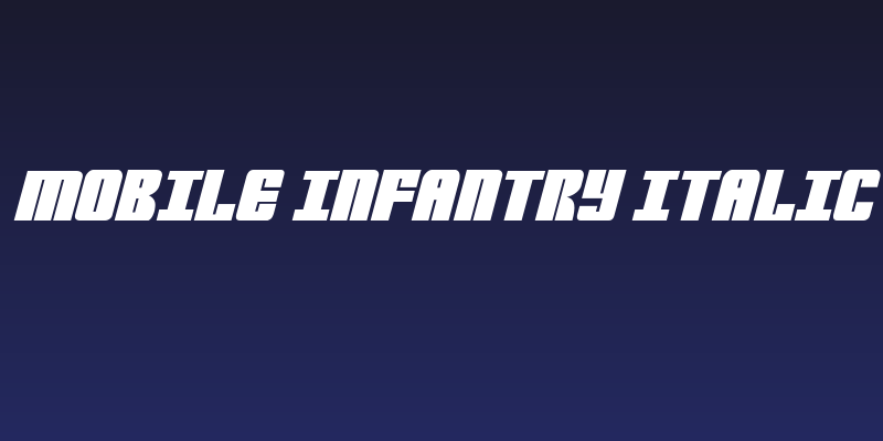Mobile Infantry Italic Social Header