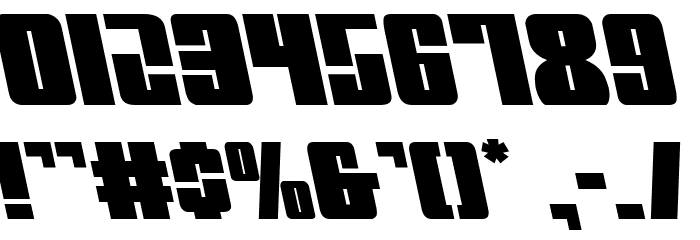 Mobile Infantry Leftalic Font OTHER CHARS