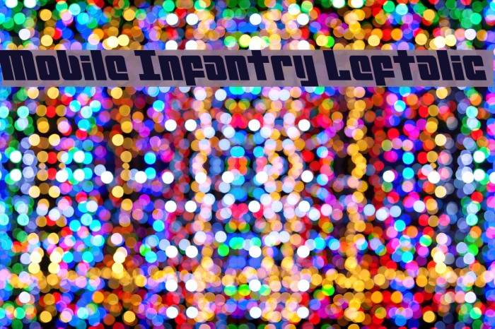 Mobile Infantry Leftalic Font examples