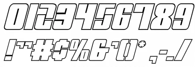 Mobile Infantry Outline Italic  