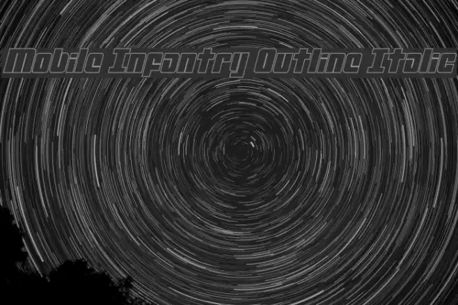 Mobile Infantry Outline Italic examples