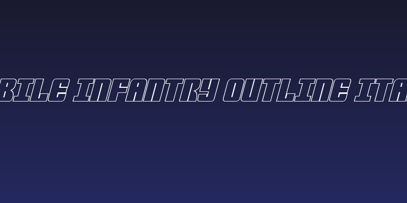 Mobile Infantry Outline Italic Social Header