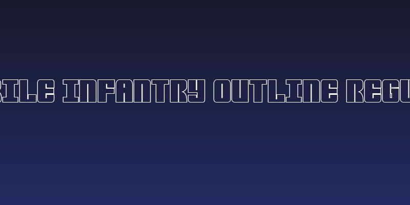 Mobile Infantry Outline Regular Social Header