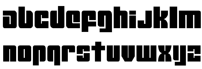 Mobile Infantry Regular Font LOWERCASE