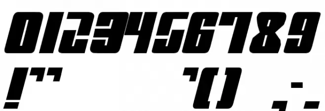 Mobile Infantry Font OTHER CHARS