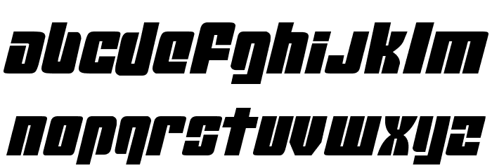 Mobile Infantry Font LOWERCASE