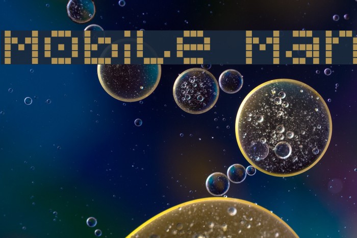 Mobile Man Font examples