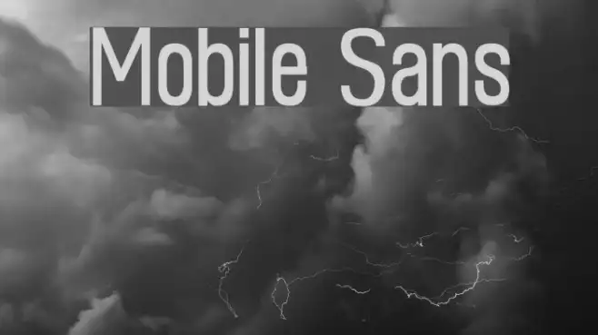 Mobile Sans Example 2