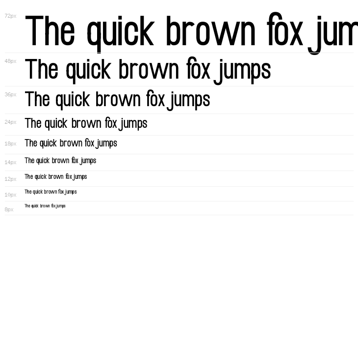 Mobile Sans Waterfall
