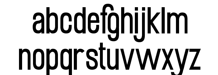 Mobile Sans Font LOWERCASE