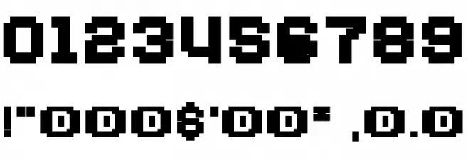 Mobile Font OTHER CHARS