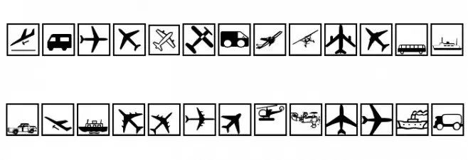 MobileSquares フォント 大文字