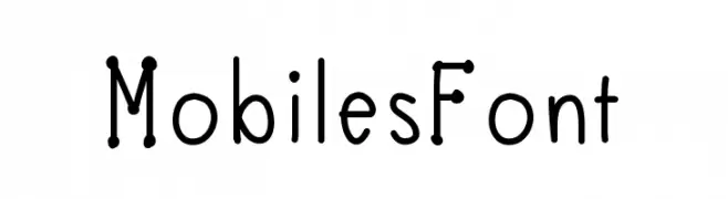 MobilesFont  Frei Schriftart Herunterladen