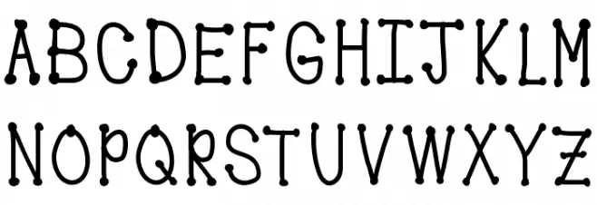 MobilesFont 字体 大写