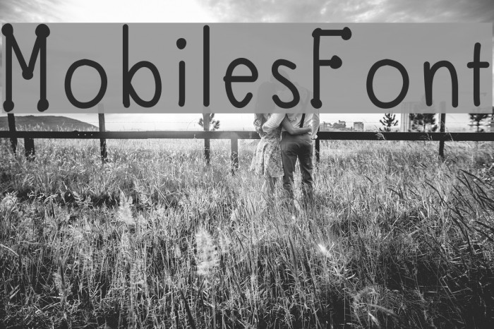 MobilesFont Font examples