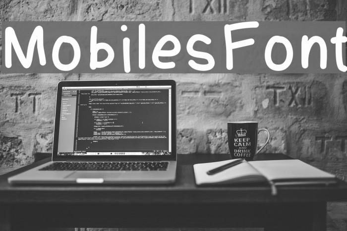 MobilesFont Example 3