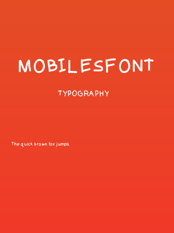 MobilesFont Poster