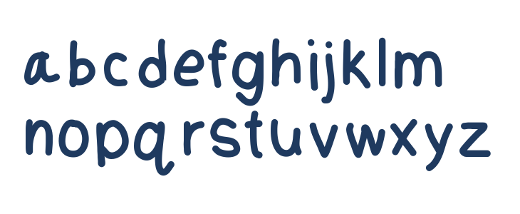 MobilesFont Lowercase