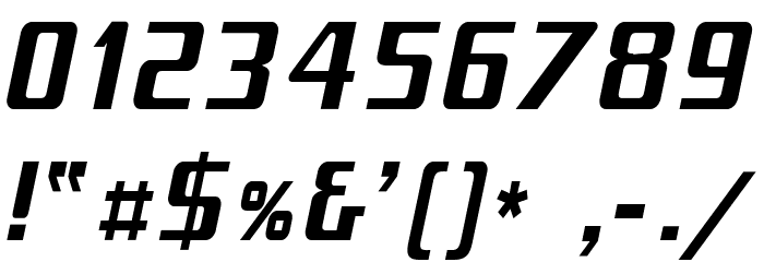 MobitaleCnd-BlackItalic Font OTHER CHARS