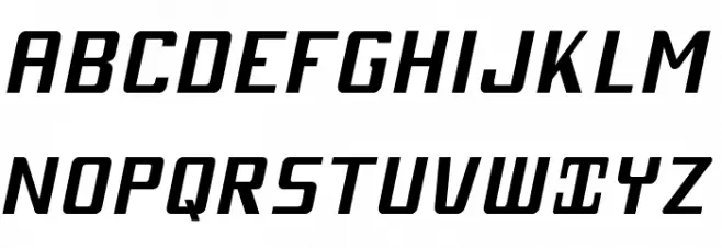 MobitaleCnd-BlackItalic Fonte MAIÚSCULAS