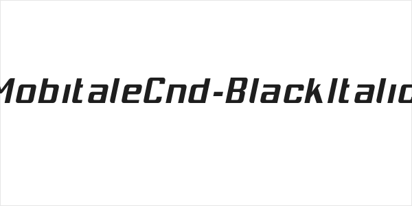 MobitaleCnd-BlackItalic Logo