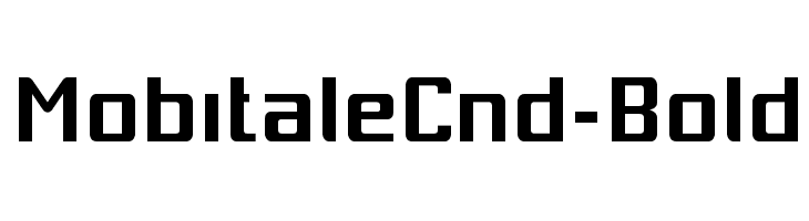 MobitaleCnd-Bold Font