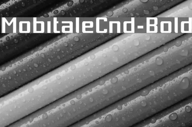 MobitaleCnd-Bold Font examples