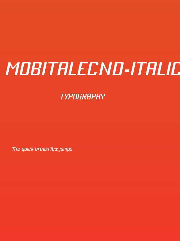 MobitaleCnd-Italic Poster