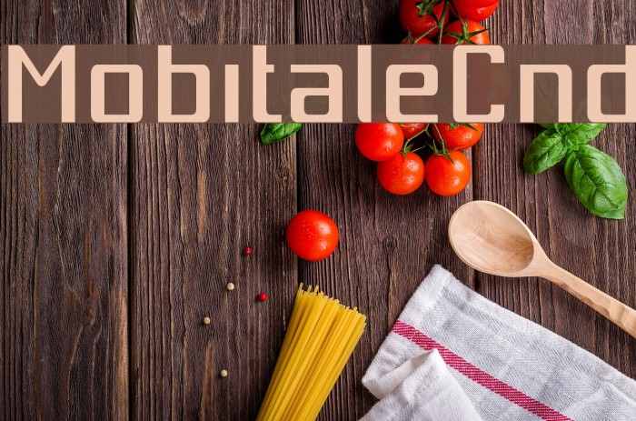 MobitaleCnd Font examples
