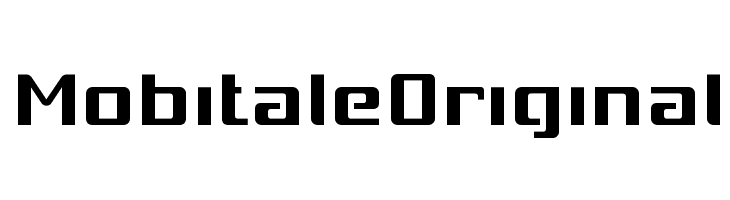 MobitaleOriginal Font