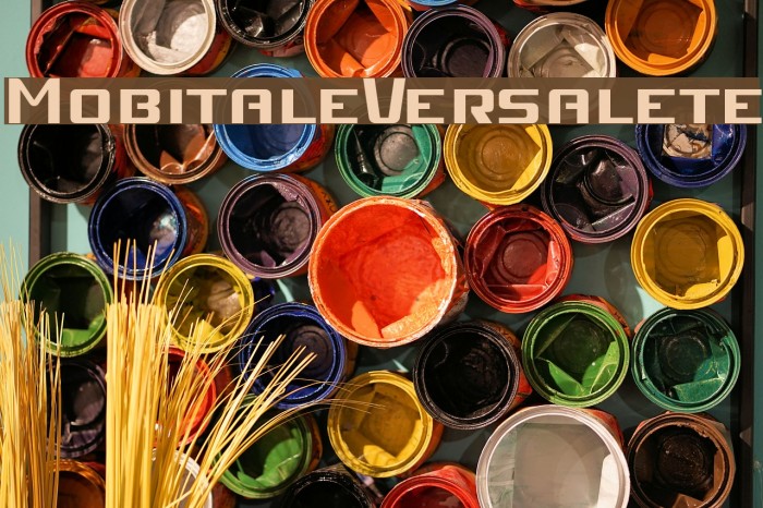 MobitaleVersalete Font examples