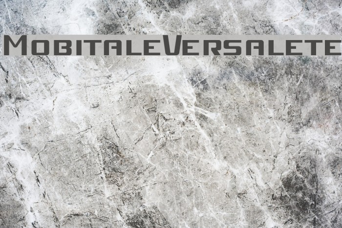 MobitaleVersalete Font examples